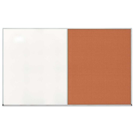 United Visual Products Enclosed Corkboard, 1 Door, 24"x36", 4" Fra UV3401-WHITE-PEARL